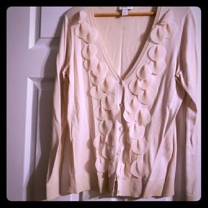 LOFT ivory cardigan